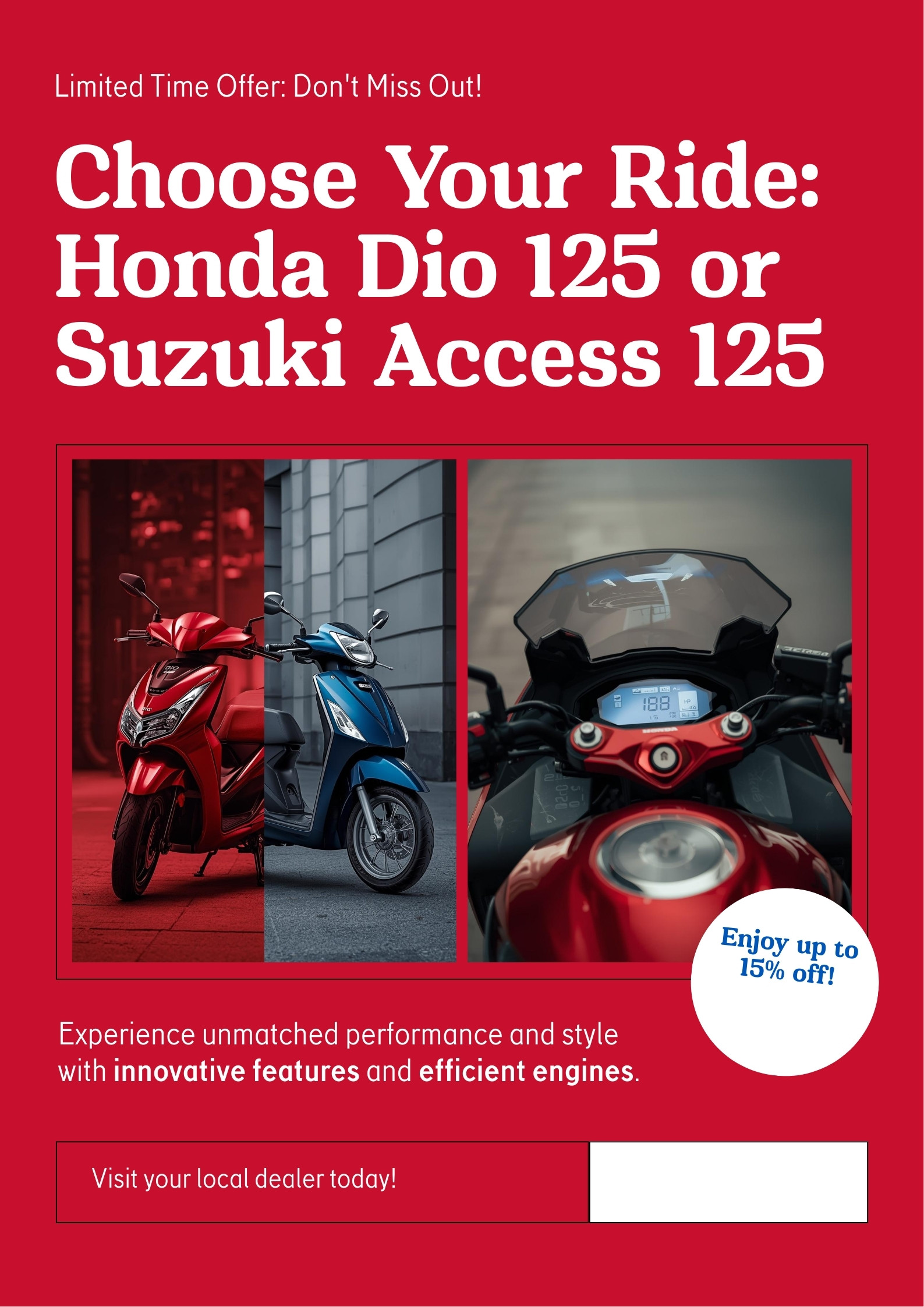 Honda Dio 125 vs Suzuki Access 125 in Bheemgal: Which is Better?